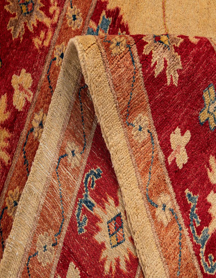 Detail image of  5' 9 x 7' 7  Hand Knotted Ziegler Wool Rug