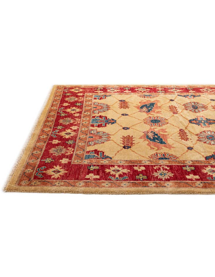 Detail image of  5' 9 x 7' 7  Hand Knotted Ziegler Wool Rug