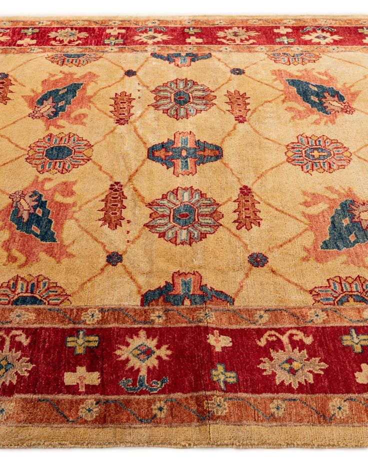 Detail image of  5' 9 x 7' 7  Hand Knotted Ziegler Wool Rug