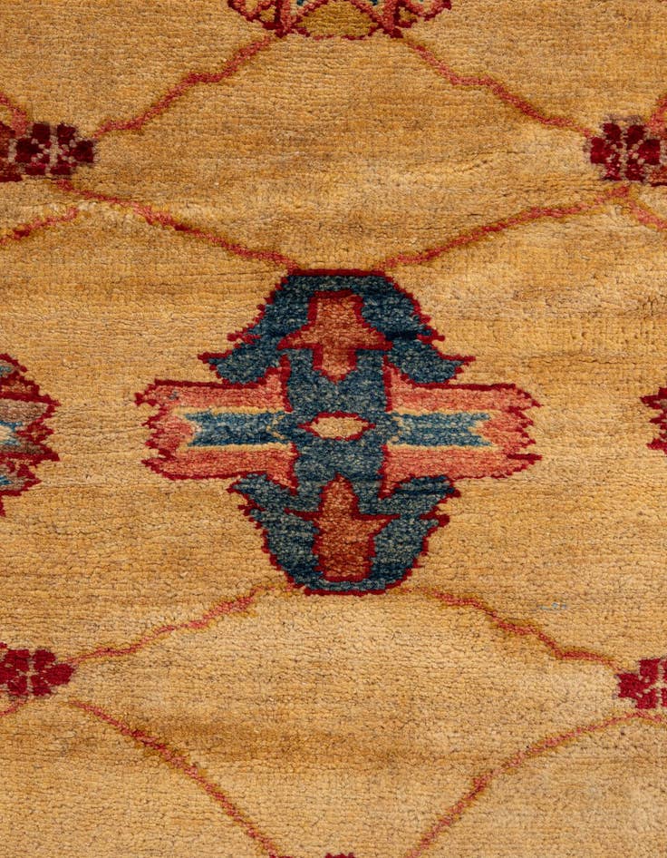 Detail image of  5' 9 x 7' 7  Hand Knotted Ziegler Wool Rug