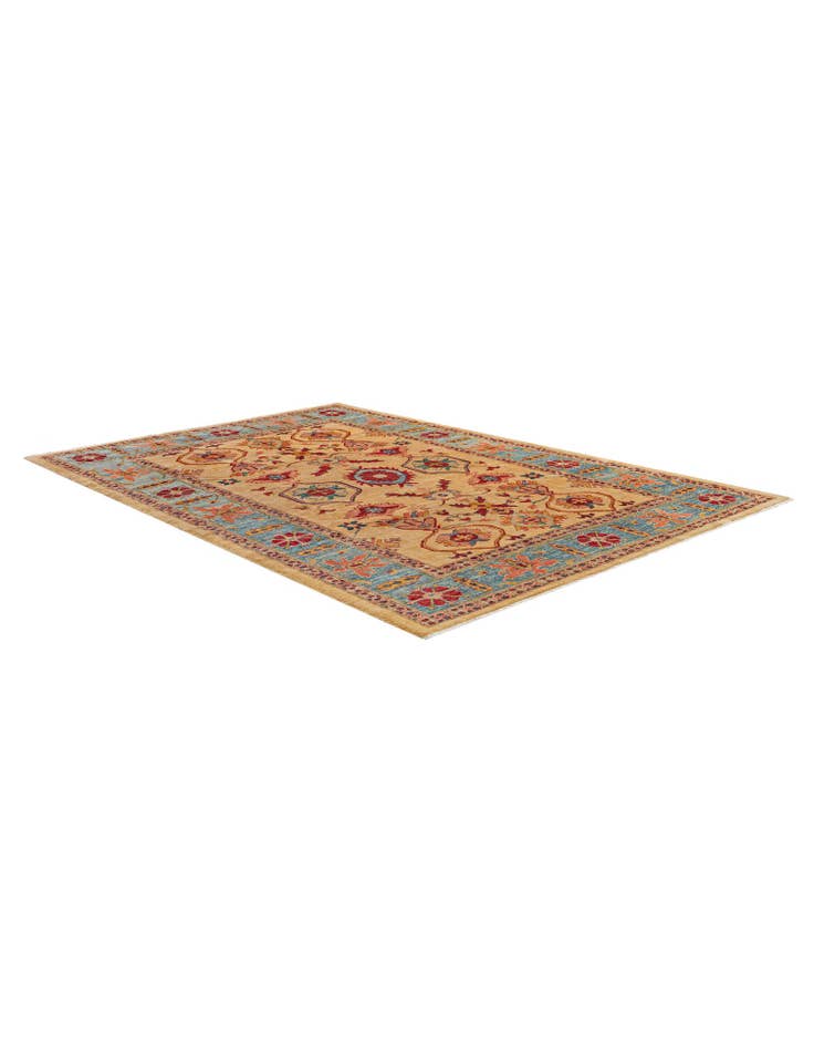 Detail image of  6' 6 x 9' 8  Hand Knotted Ziegler Wool Rug