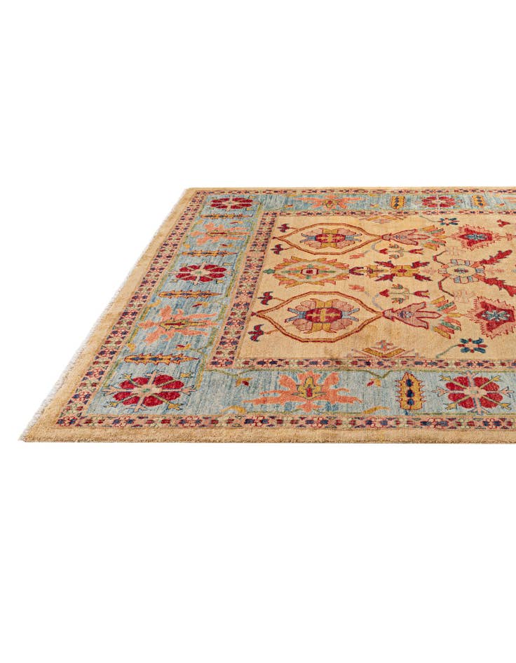 Detail image of  6' 6 x 9' 8  Hand Knotted Ziegler Wool Rug