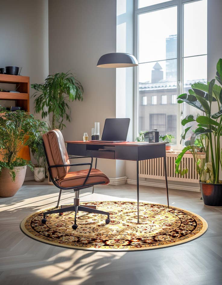 Detail image of  7' 10 x 7' 10 Aditi Round Rug