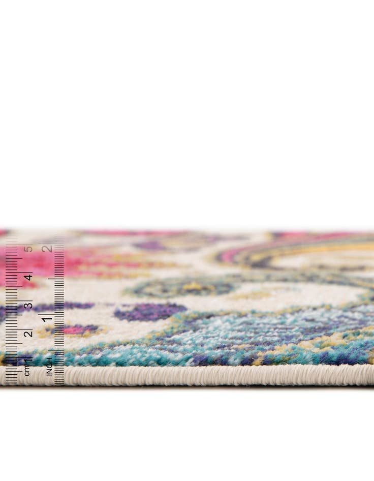 Detail image of  8' x 8'  Washable Hyacinth Round Rug