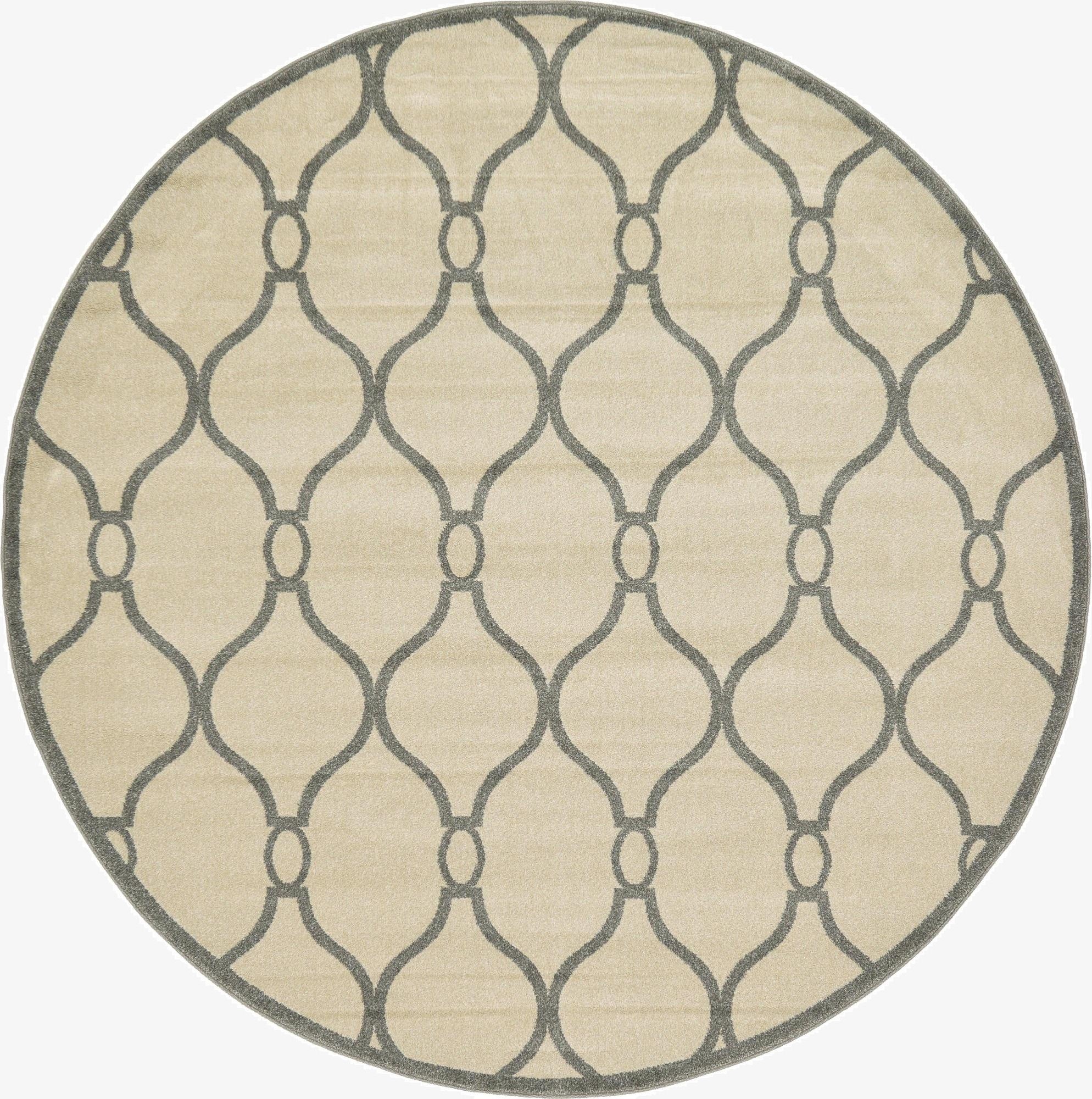  8' x 8' Lattice Round Rug