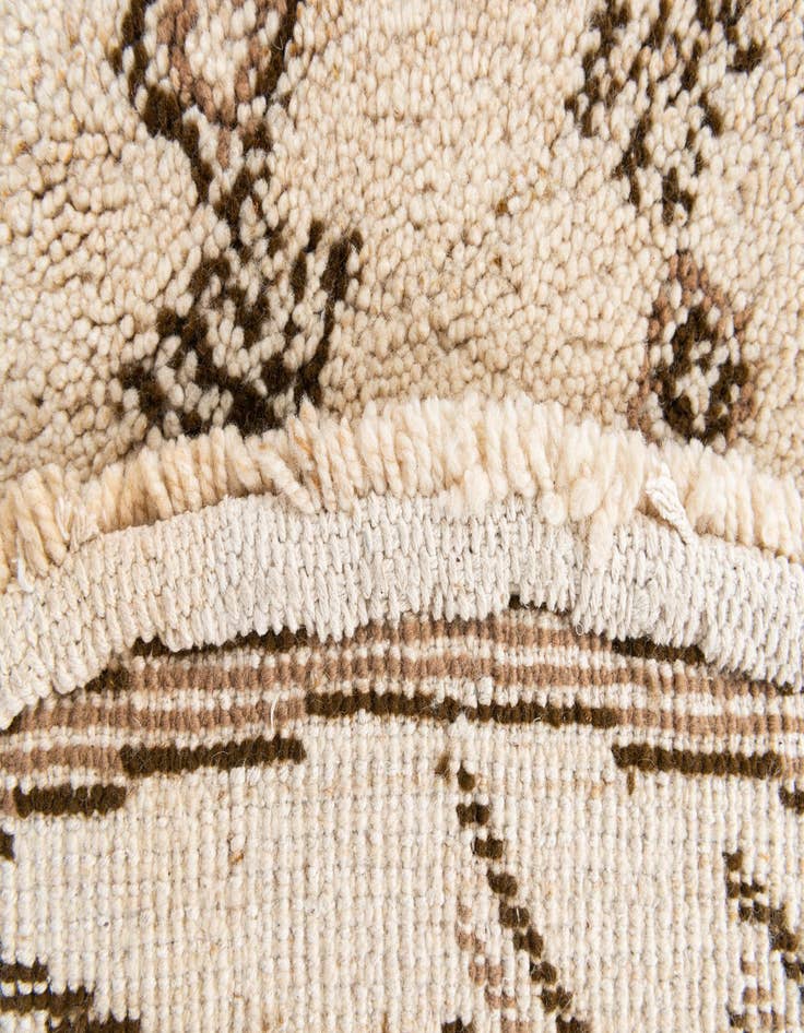 Detail image of  6' 3 x 6' 4  Hand Knotted Moroccan Wool Round Rug