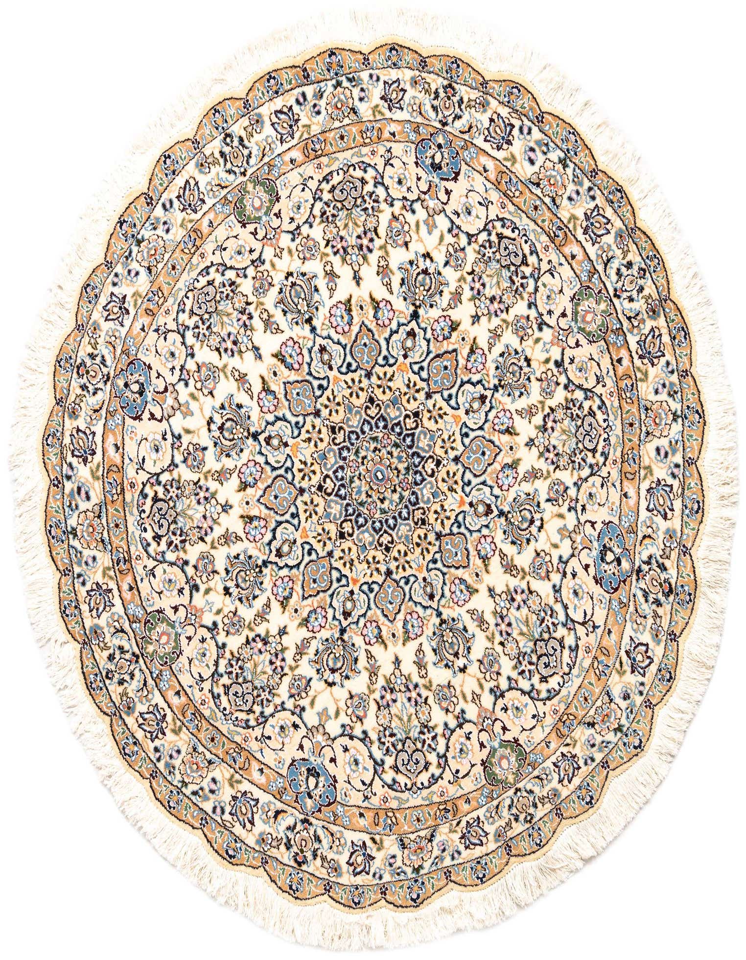 Primary image  4' 10 x 4' 11 Nain Wool Round Rug