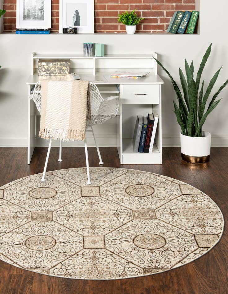 Detail image of  5' x 5' Nepal Round Rug