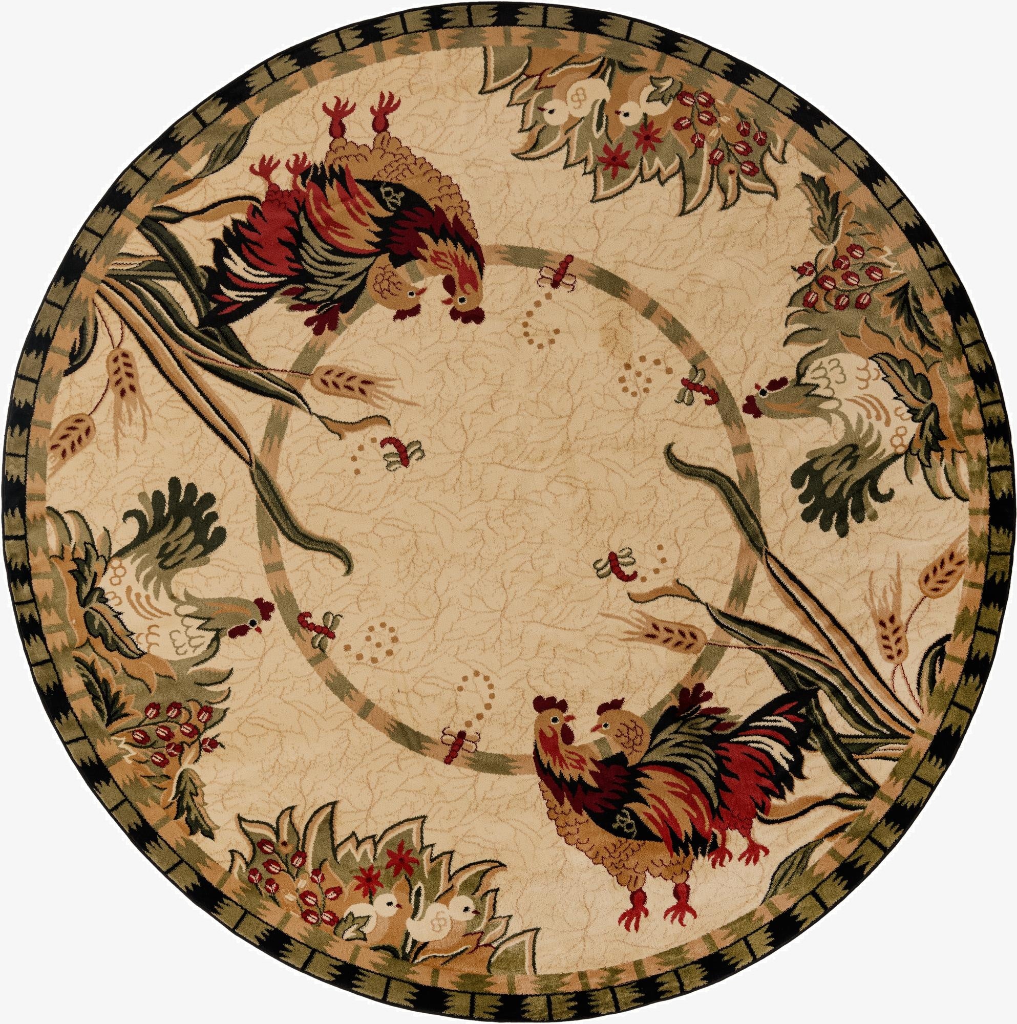  10' x 10' Pastoral Round Rug