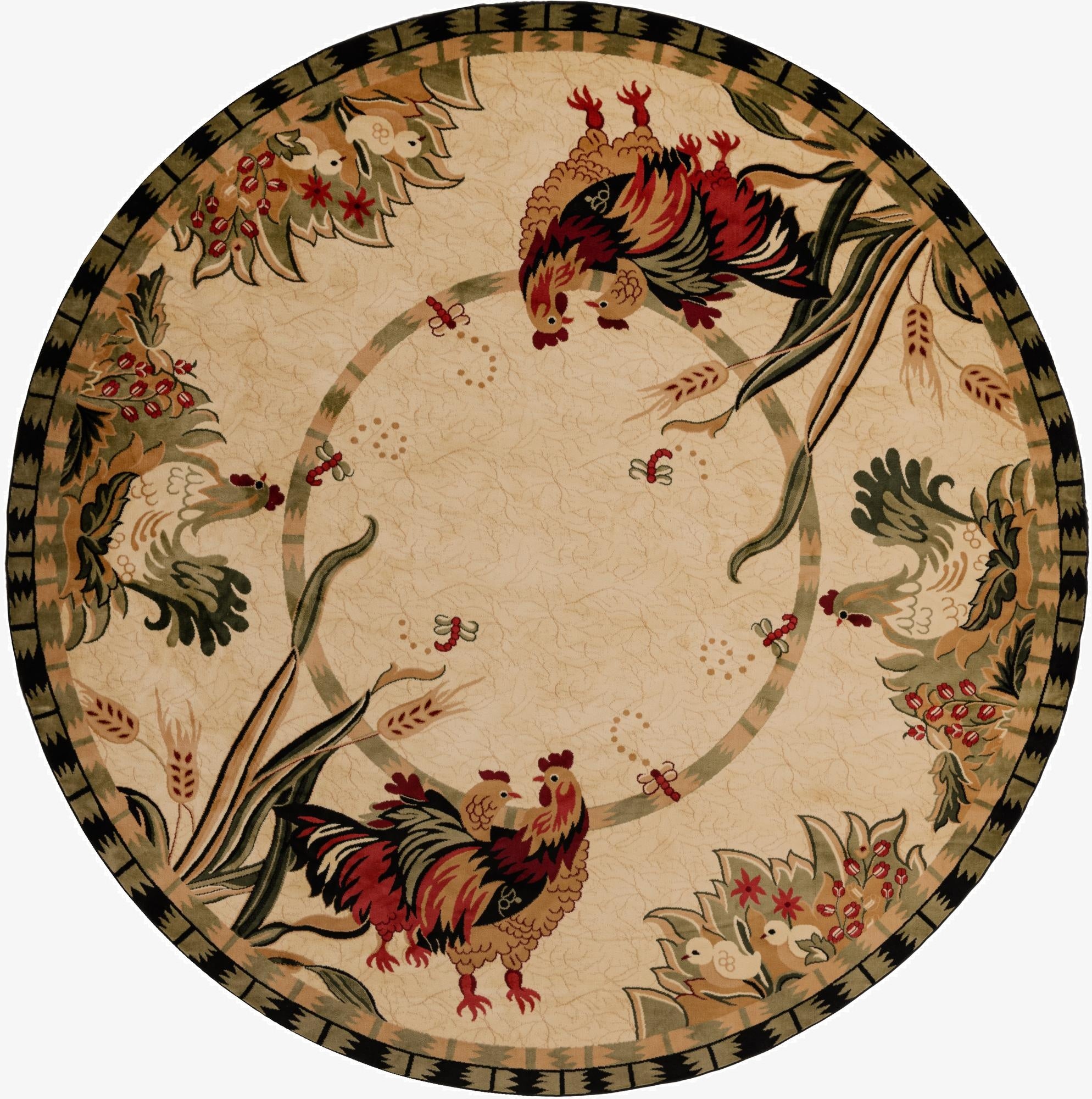  13' x 13' Pastoral Round Rug