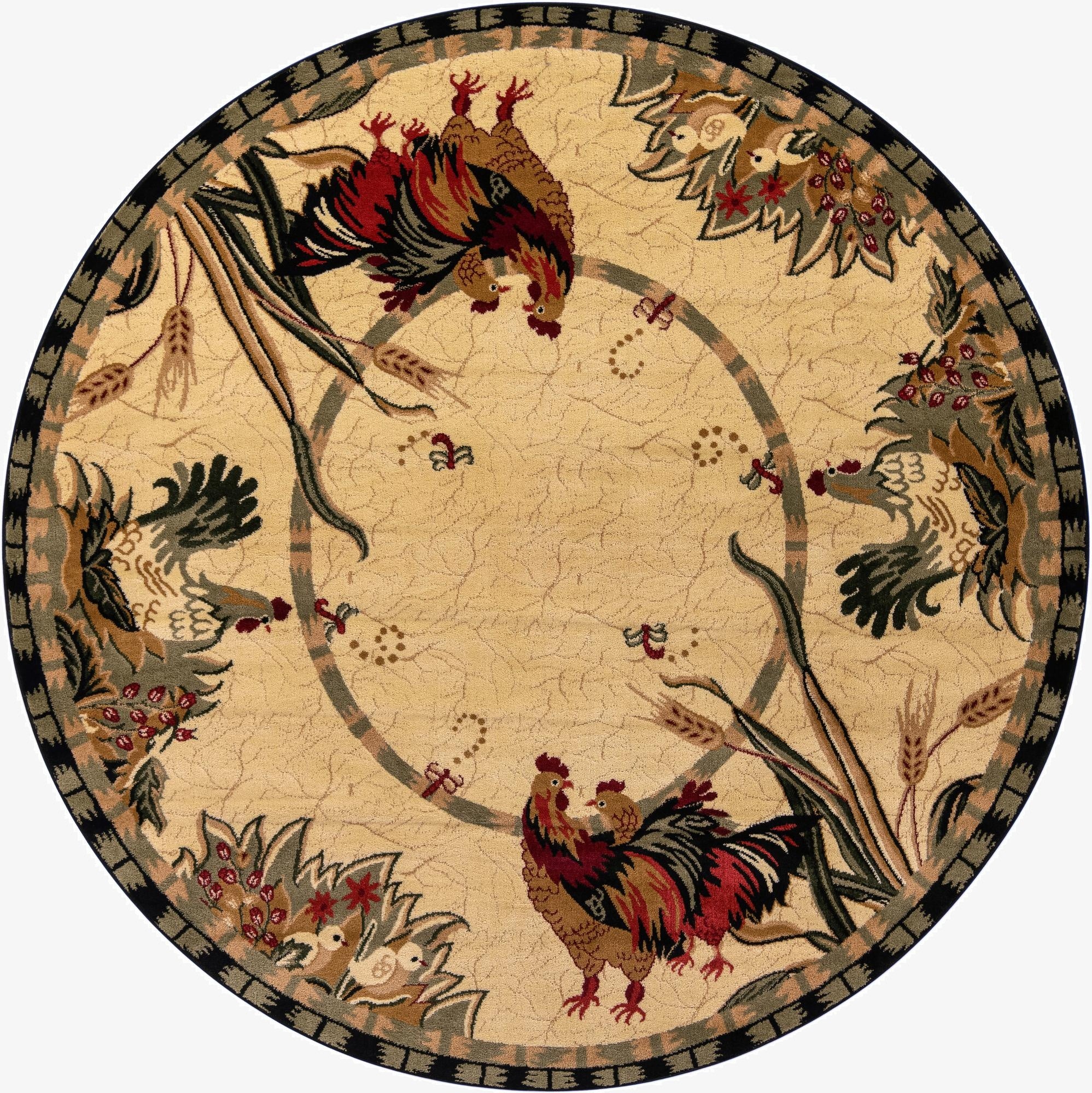  7' 10 x 7' 10 Pastoral Round Rug