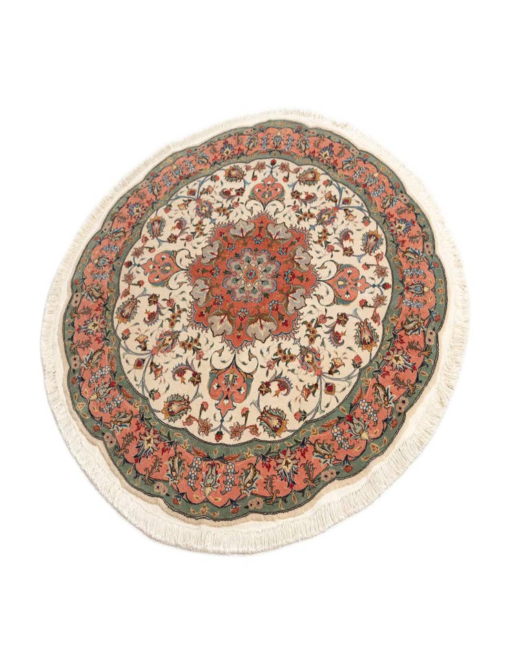 Detail image of  4' 11 x 4' 11 Tabriz Round Rug