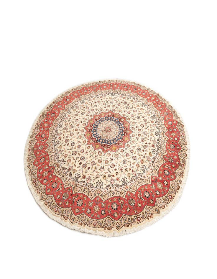 Detail image of  9' 10 x 9' 10 Tabriz Round Rug