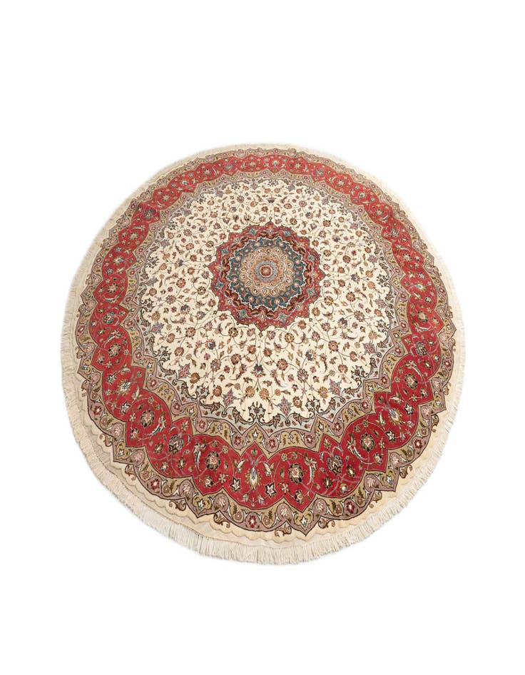 Detail image of  9' 10 x 9' 10 Tabriz Round Rug