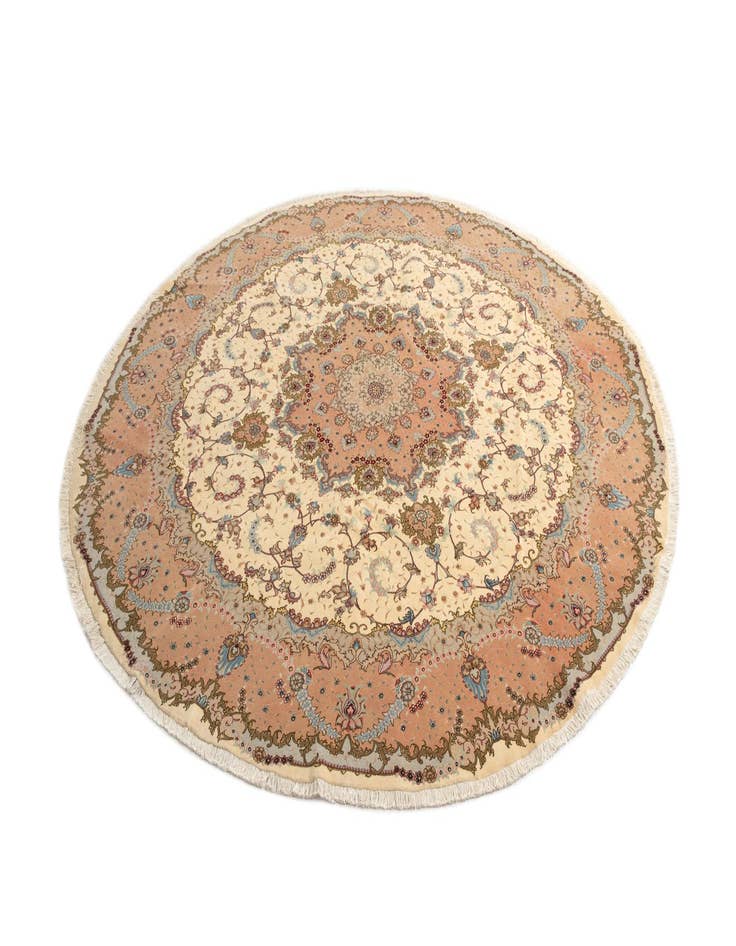 Detail image of  9' 10 x 9' 10 Tabriz Round Rug