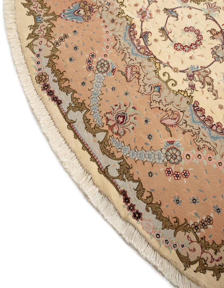 Detail image of  9' 10 x 9' 10 Tabriz Round Rug