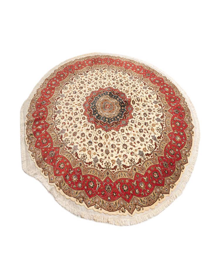 Detail image of  9' 10 x 9' 10 Tabriz Round Rug