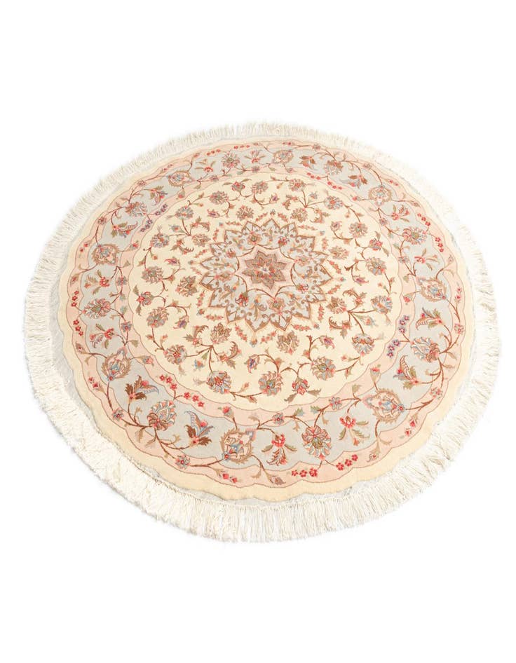 Detail image of  4' 11 x 4' 11 Tabriz Round Rug