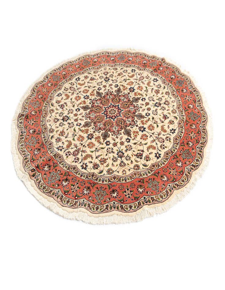 Detail image of  6' 7 x 6' 7 Tabriz Round Rug