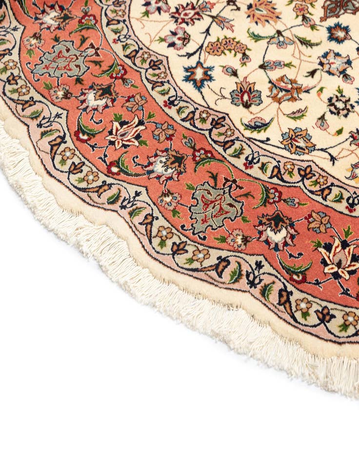 Detail image of  6' 7 x 6' 7 Tabriz Round Rug