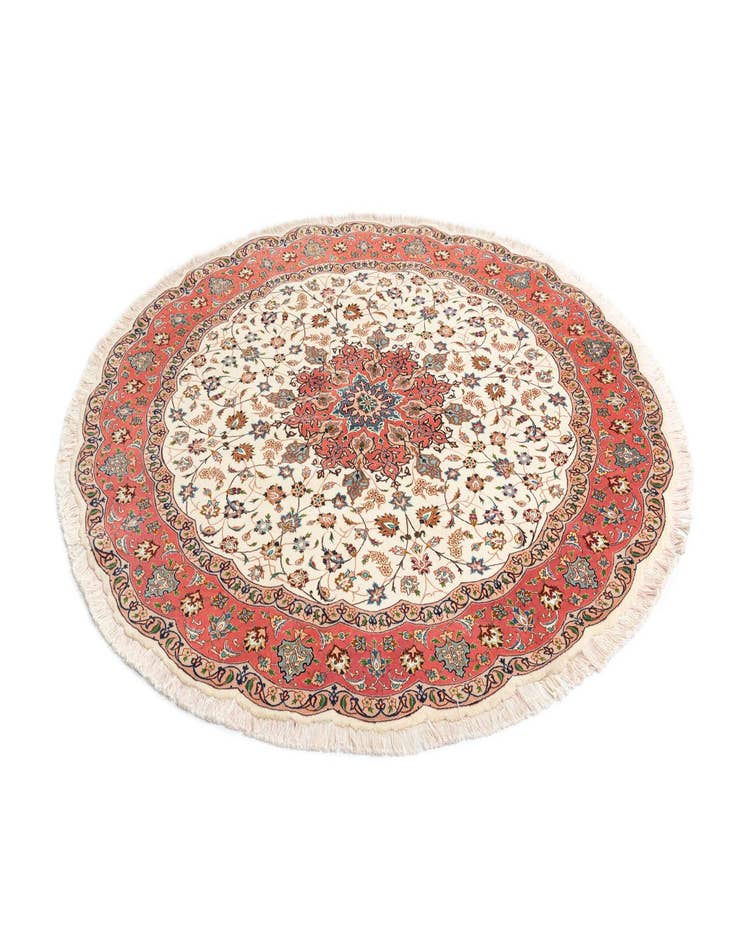 Detail image of  6' 7 x 6' 7 Tabriz Round Rug