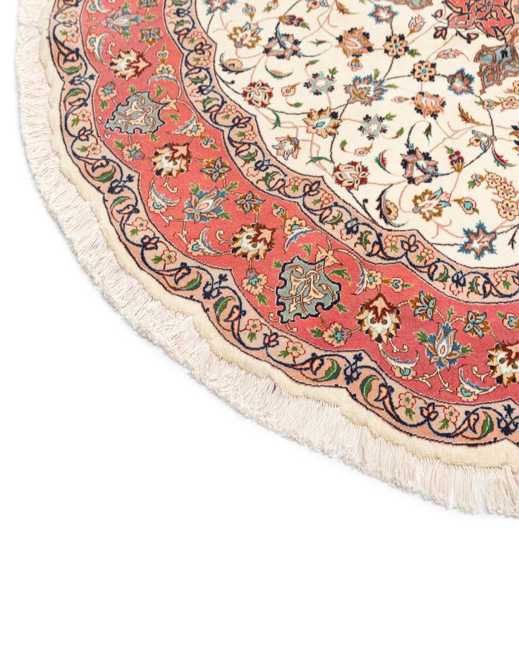 Detail image of  6' 7 x 6' 7 Tabriz Round Rug