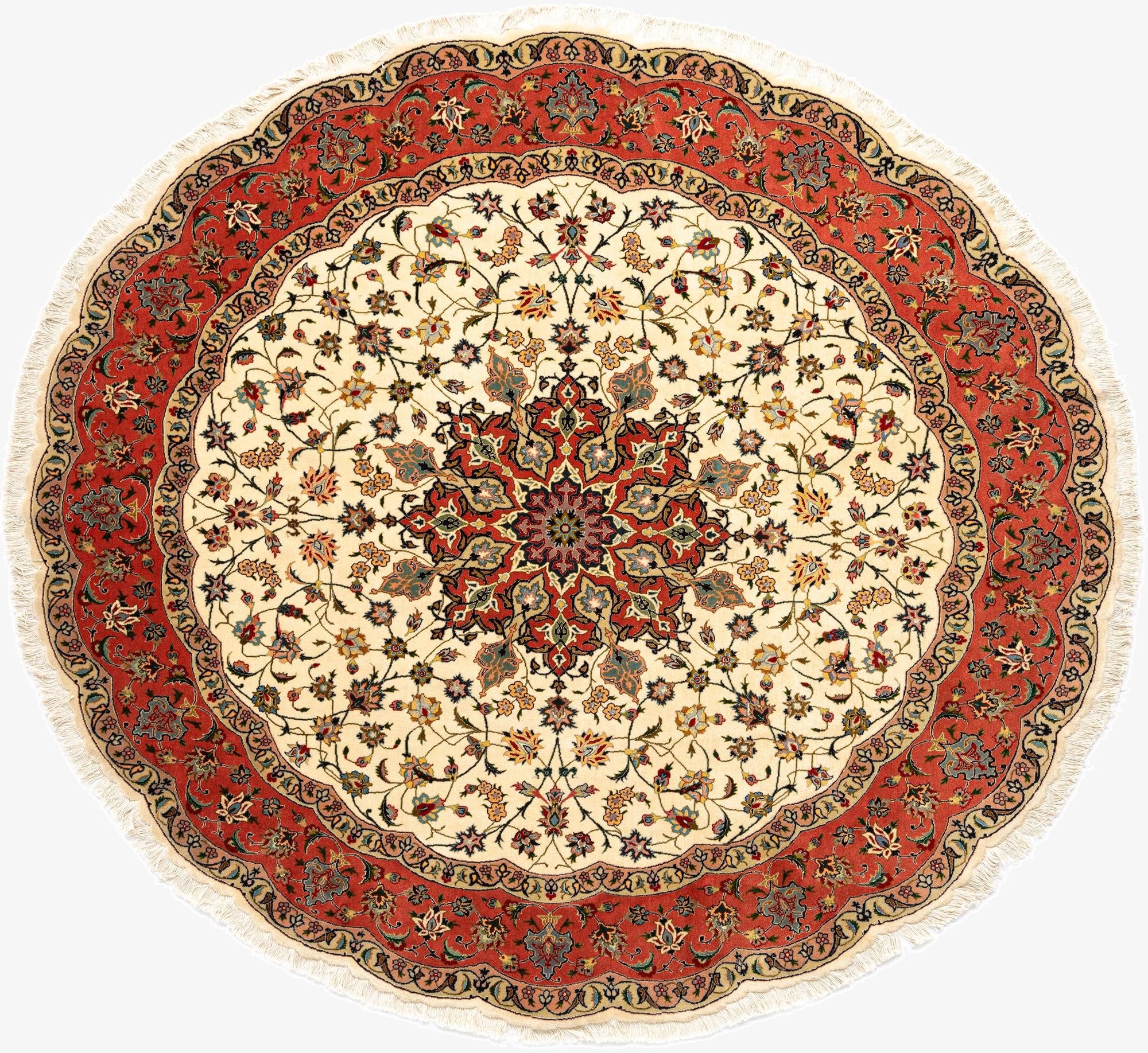  6' 7 x 6' 7 Tabriz Round Rug