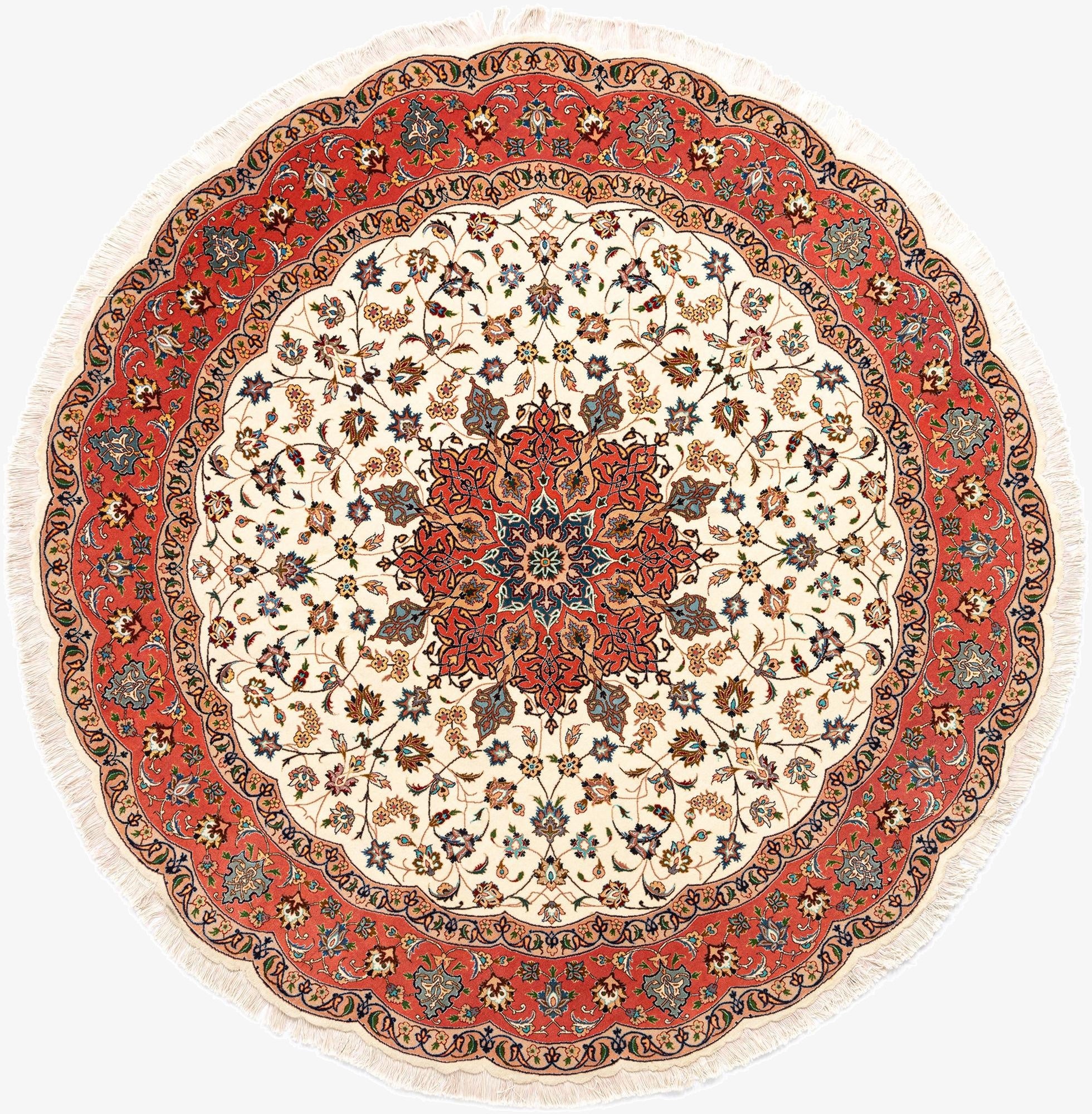  6' 7 x 6' 7 Tabriz Round Rug