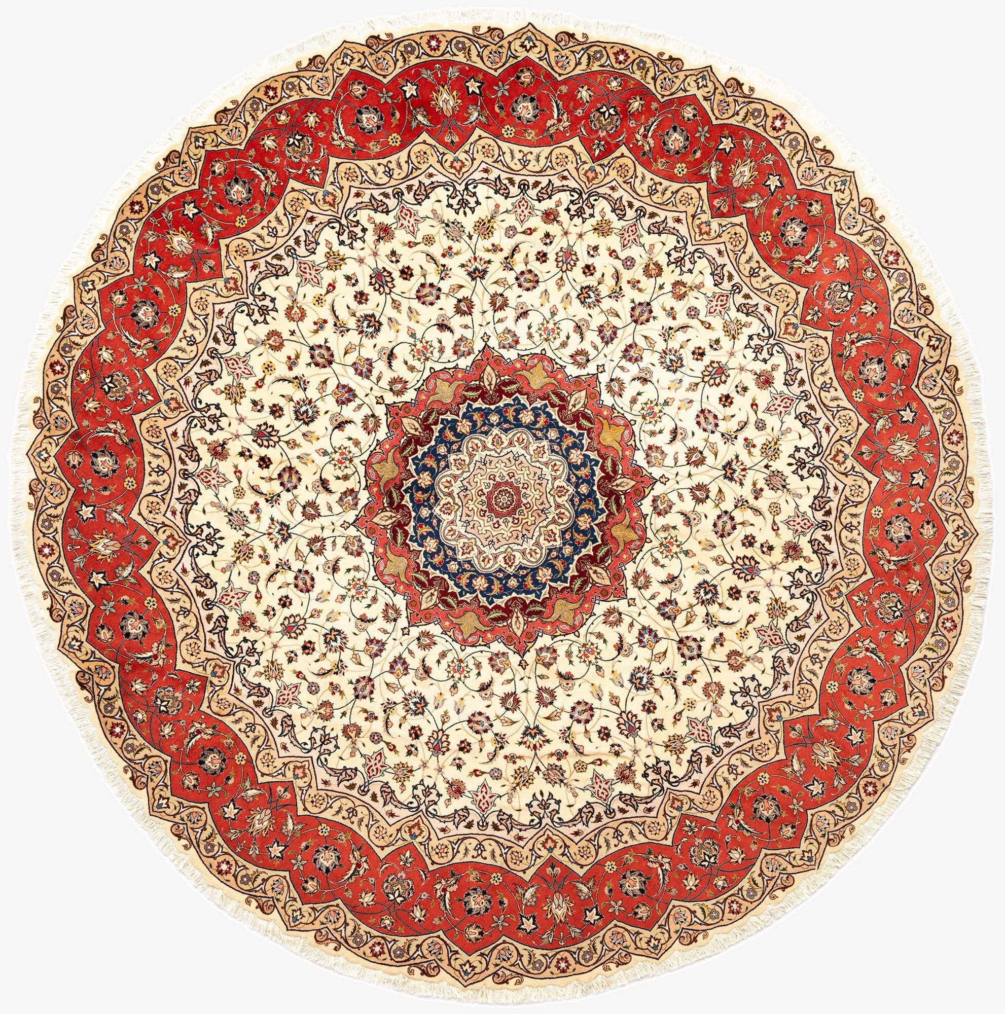  9' 10 x 9' 10 Tabriz Round Rug