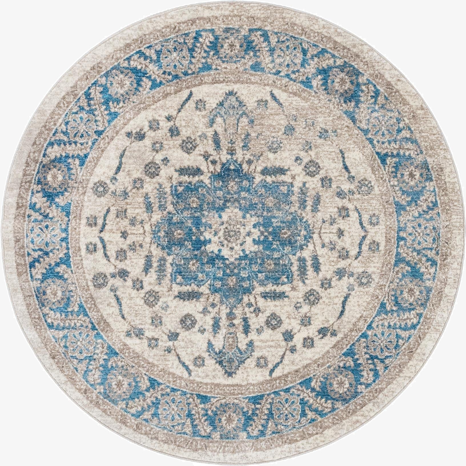  5' x 5' Viola Round Rug