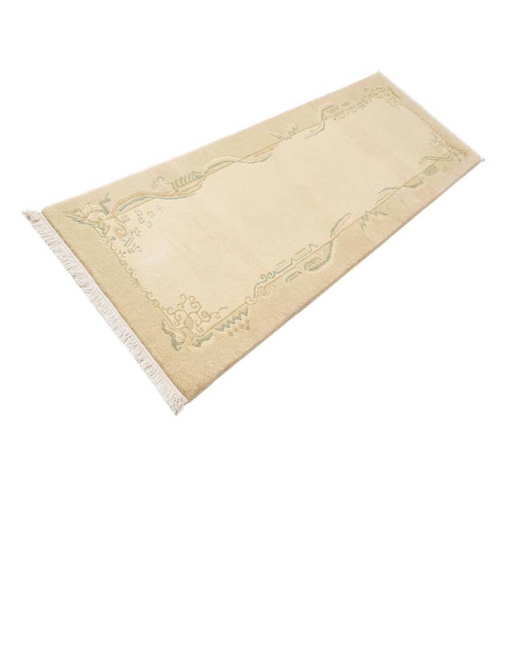 Detail image of  2' 7 x 9' 10  Hand Knotted Darya Wool Runner Rug