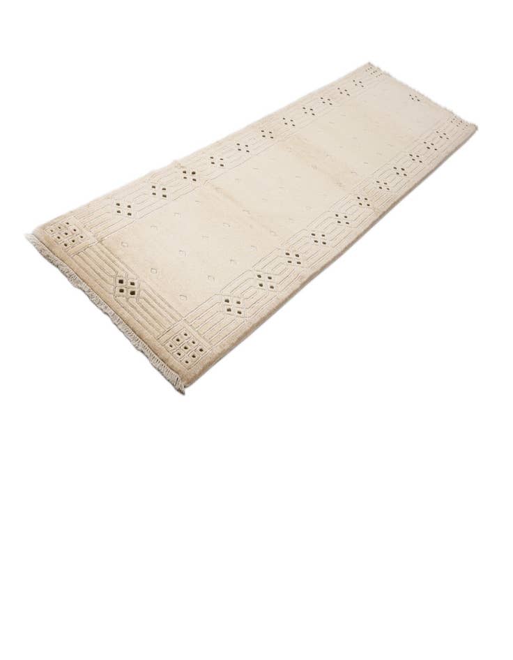 Detail image of  2' 8 x 9' 8  Hand Knotted Darya Wool Runner Rug