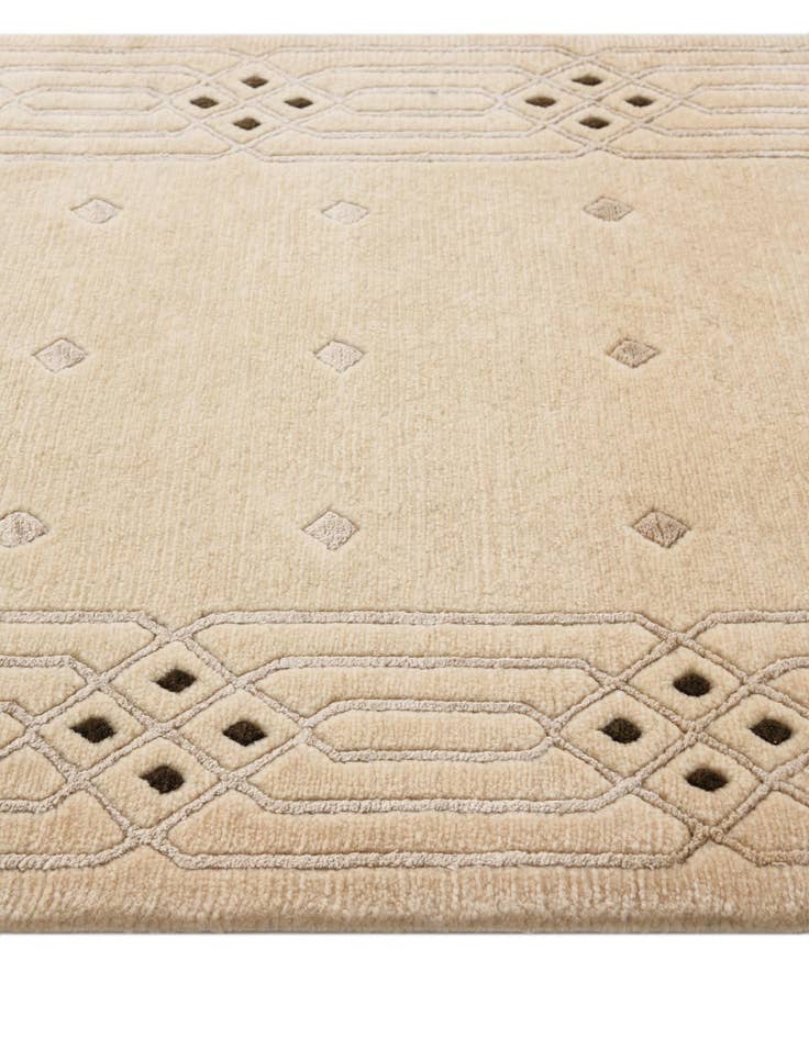 Detail image of  2' 8 x 9' 8  Hand Knotted Darya Wool Runner Rug