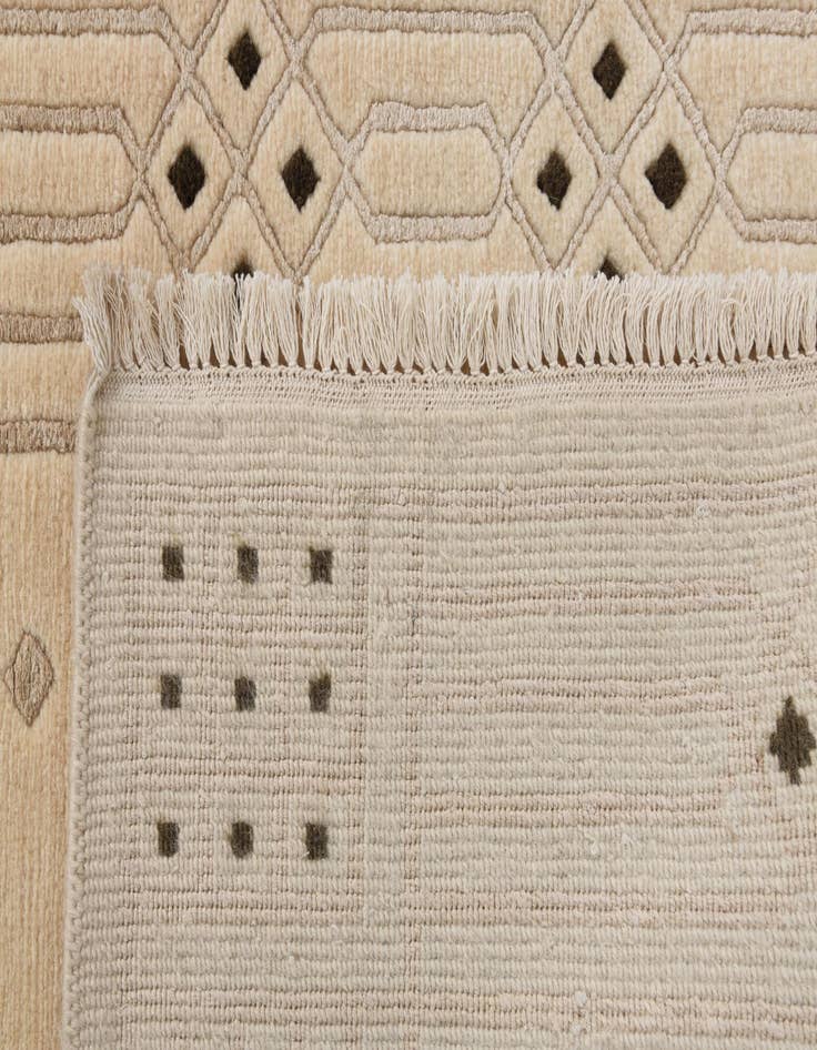 Detail image of  2' 8 x 9' 8  Hand Knotted Darya Wool Runner Rug
