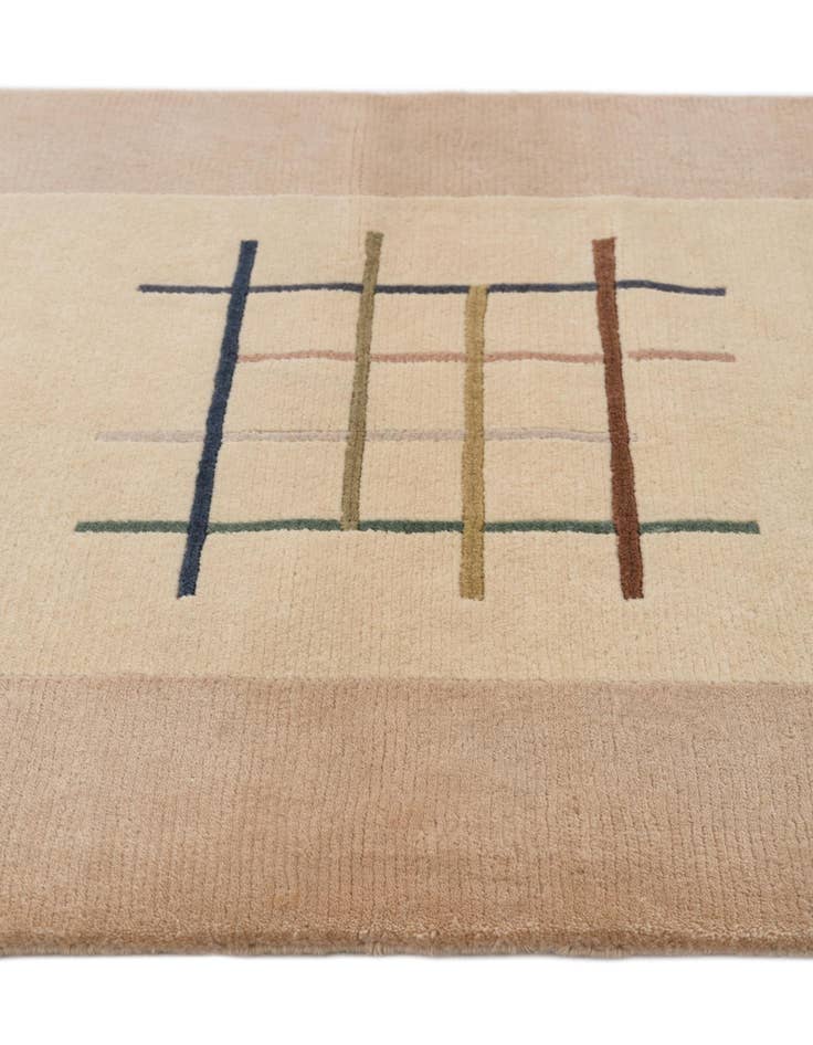 Detail image of  2' 7 x 9'  Hand Knotted Darya Wool Runner Rug