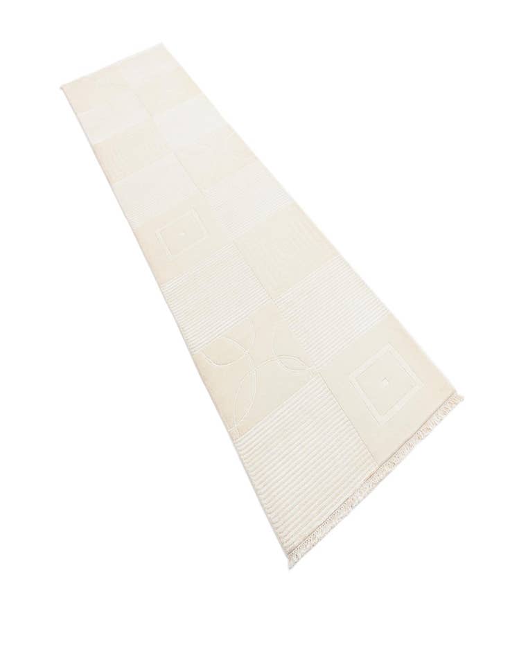 Detail image of  2' 9 x 10'  Hand Knotted Darya Wool Runner Rug