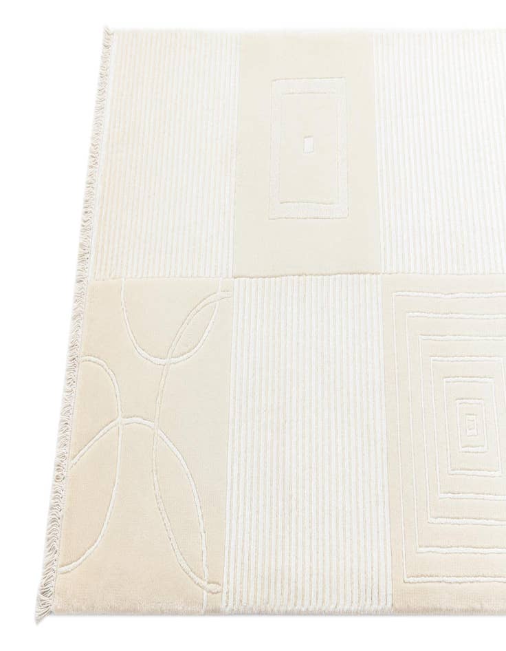 Detail image of  2' 9 x 10'  Hand Knotted Darya Wool Runner Rug