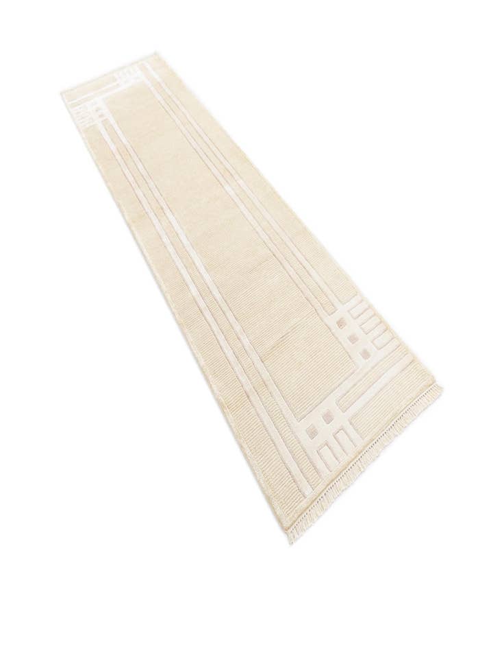 Detail image of  2' 8 x 9' 5  Hand Knotted Darya Wool Runner Rug