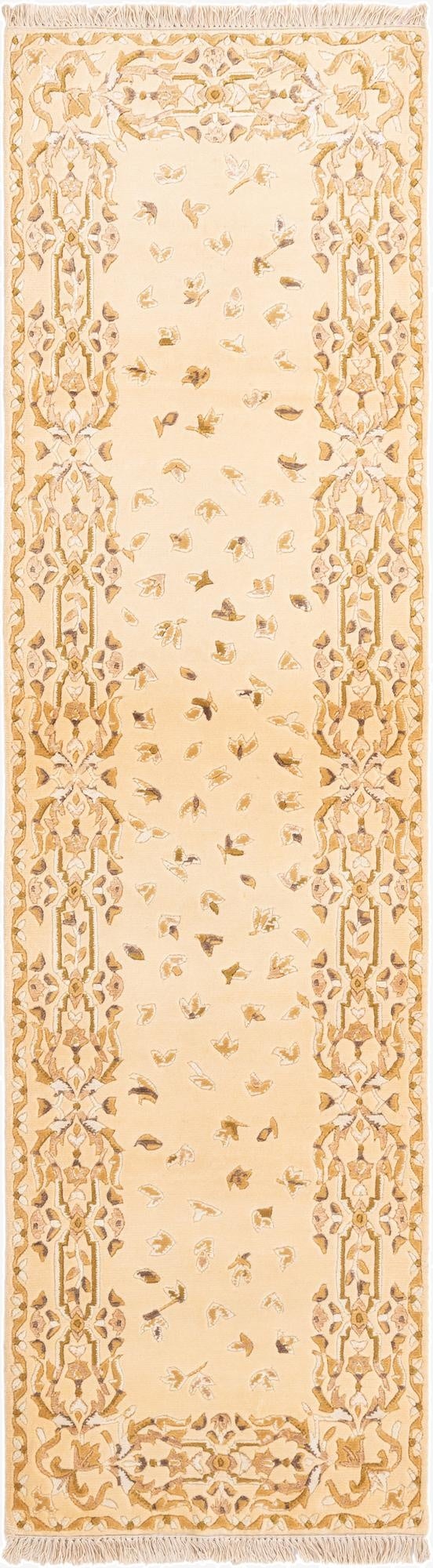  2' 8 x 9' 9  Hand Knotted Darya Wool Runner Rug