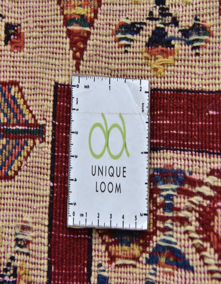 Detail image of 2' 9 x 6' 9 Hand Knotted Ghoochan Persian Wool Runner Rug