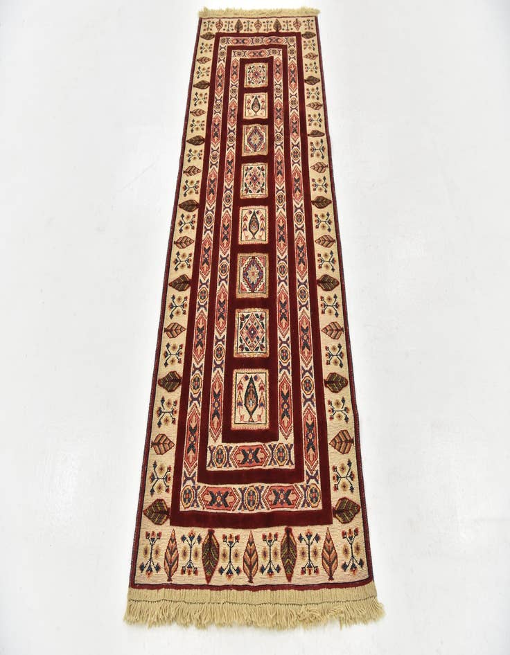 Detail image of 2' 9 x 6' 9 Hand Knotted Ghoochan Persian Wool Runner Rug