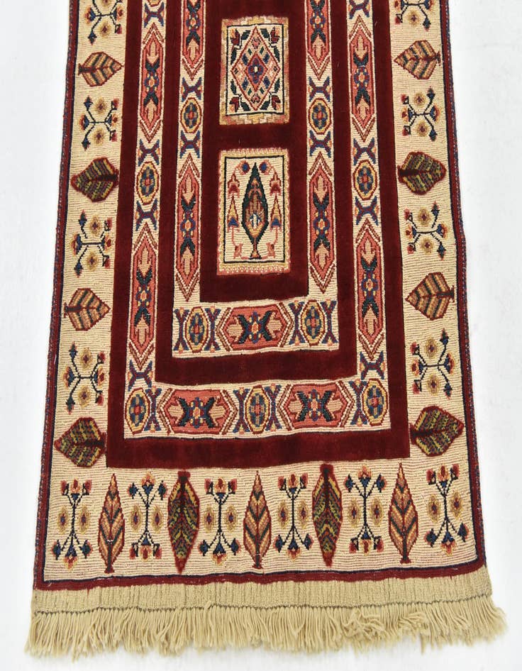 Detail image of 2' 9 x 6' 9 Hand Knotted Ghoochan Persian Wool Runner Rug