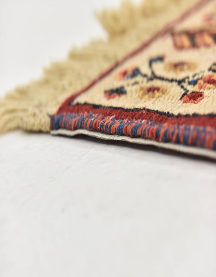 Detail image of 2' 9 x 6' 9 Hand Knotted Ghoochan Persian Wool Runner Rug