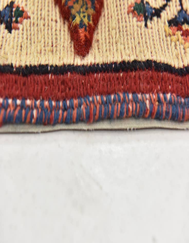 Detail image of 2' 9 x 6' 9 Hand Knotted Ghoochan Persian Wool Runner Rug