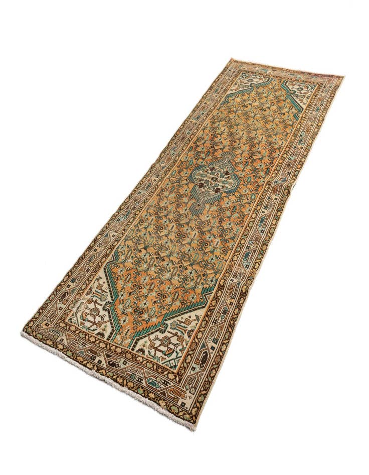 Detail image of  4' x 10' 2 Hamedan Wool Runner Rug