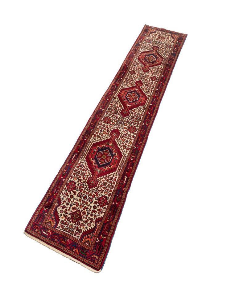 Detail image of  2' 7 x 11' 7 Hamedan Wool Runner Rug