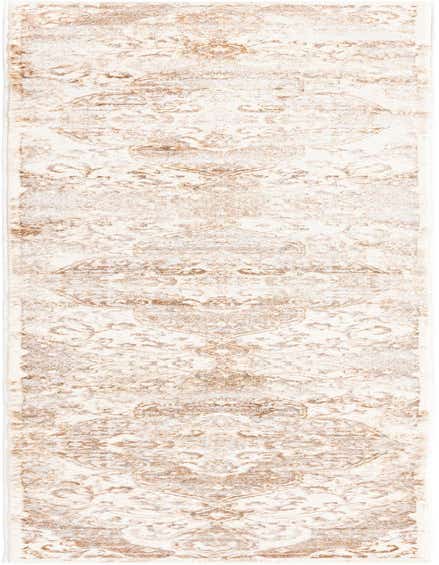 A 10 ft runner rug in ivory and cream with a distressed traditional medallion pattern, ideal for hallways.