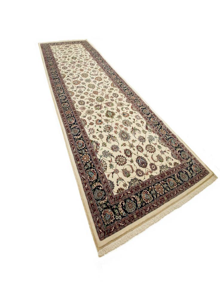 Detail image of  6' 10 x 20' 1  Hand Knotted Isfahan Persian Runner Rug