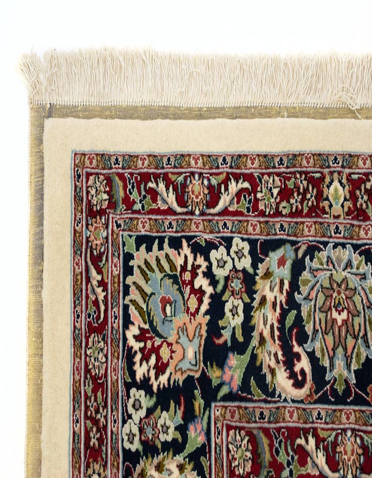 Detail image of  6' 10 x 20' 1  Hand Knotted Isfahan Persian Runner Rug