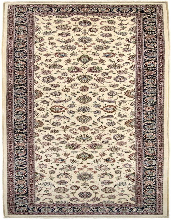 Detail image of  6' 10 x 20' 1  Hand Knotted Isfahan Persian Runner Rug